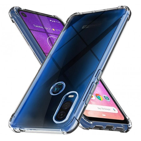 Funda Gel Tpu Anti-Shock Transparente para Motorola One Vision