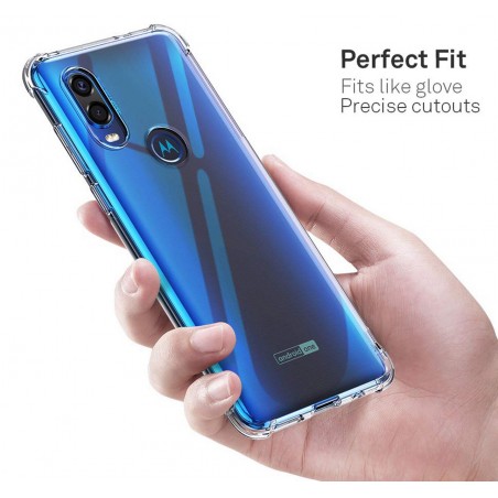 Funda Gel Tpu Anti-Shock Transparente para Motorola One Vision
