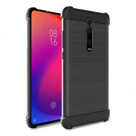 Funda Gel Tpu Anti-Shock Carbon Negra para Xiaomi Mi 9T / Mi 9T Pro