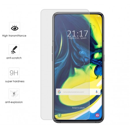 Protector Cristal Templado para Samsung Galaxy A80 Vidrio
