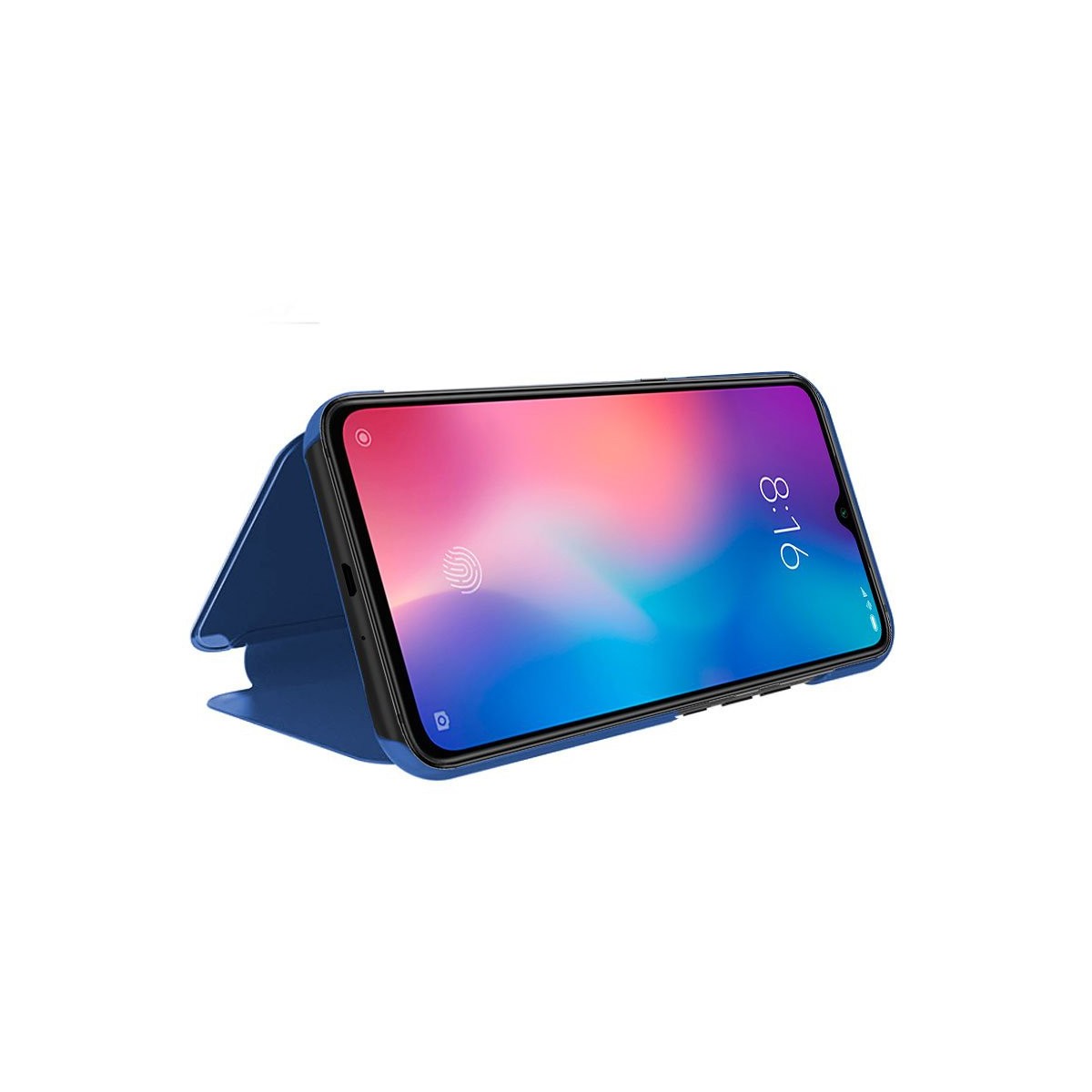 Funda Flip Cover Clear View para Xiaomi Mi 9 color Azul