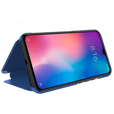 Funda Flip Cover Clear View para Xiaomi Mi 9 color Azul