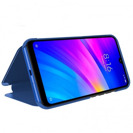 Funda Flip Cover Clear View para Xiaomi Redmi 7 color Azul