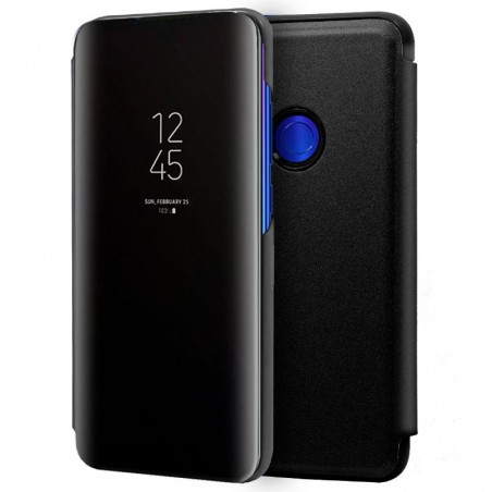 Funda Flip Cover Clear View para Xiaomi Redmi 7 color Negra