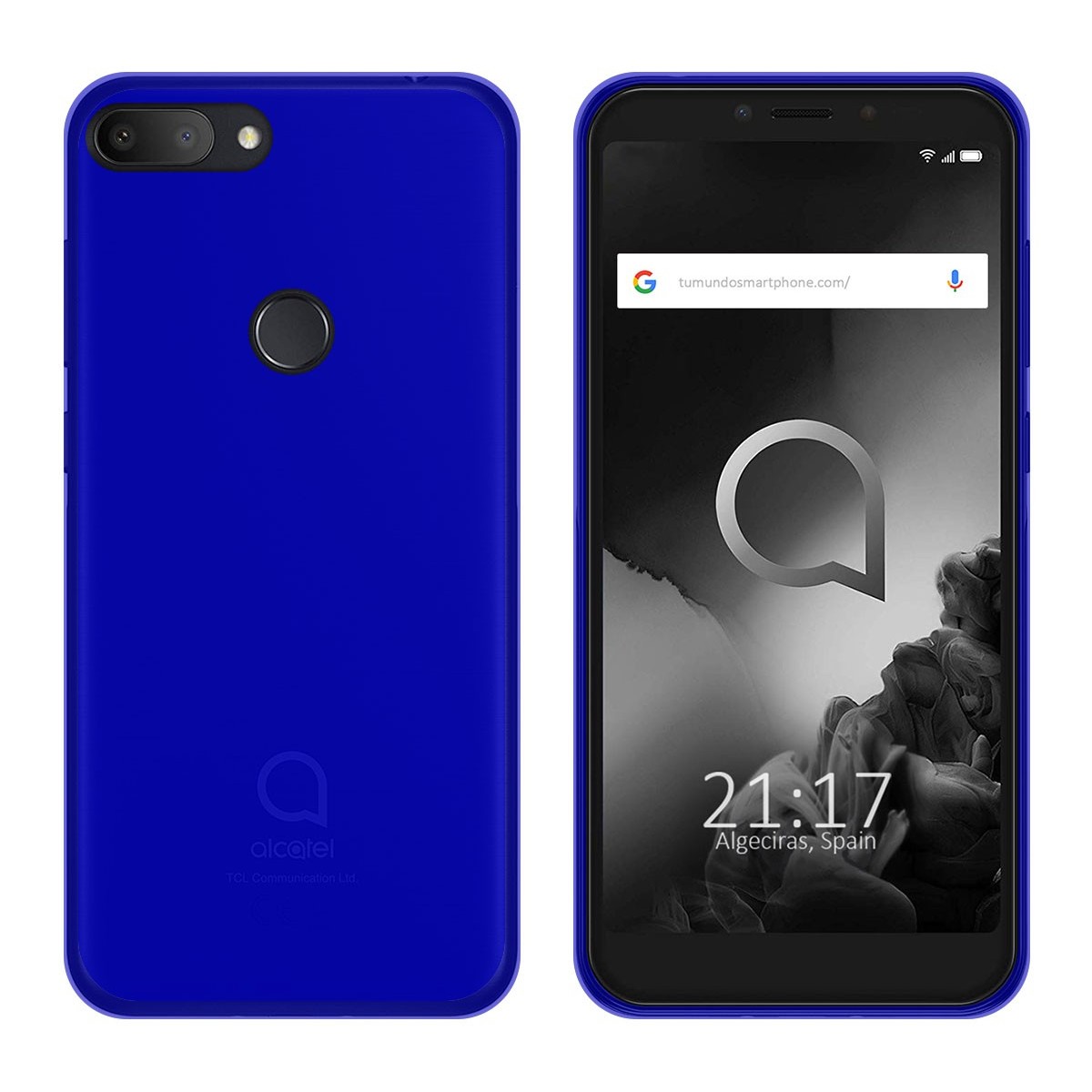 Funda Gel Tpu para Alcatel 1S (2019) Color Azul