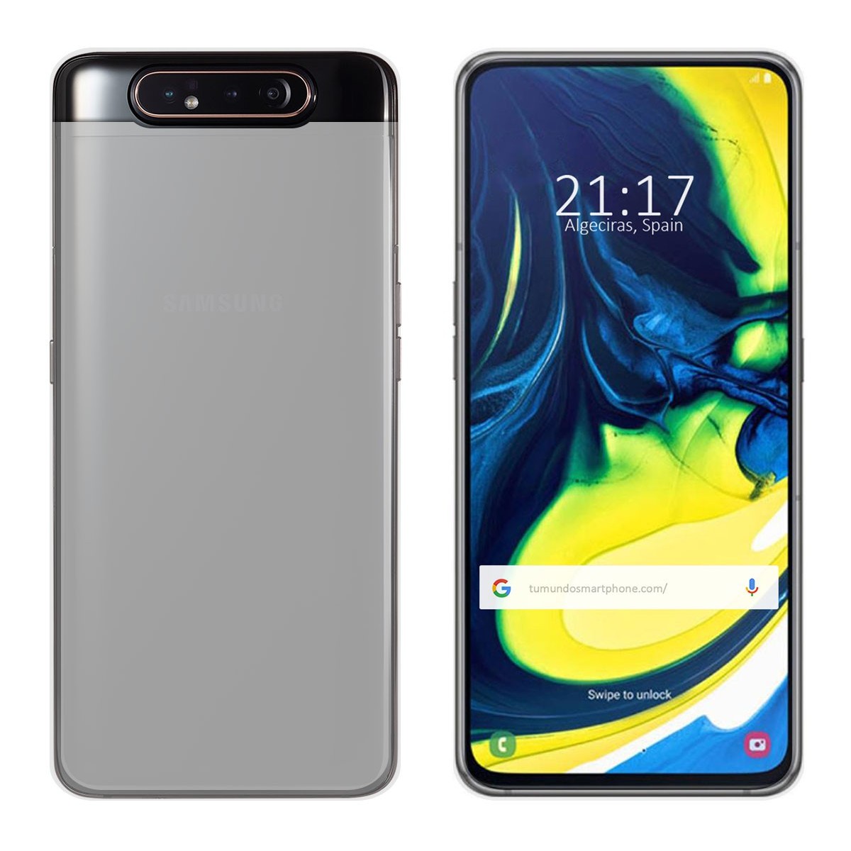 Funda Gel Tpu para Samsung Galaxy A80 Color Transparente