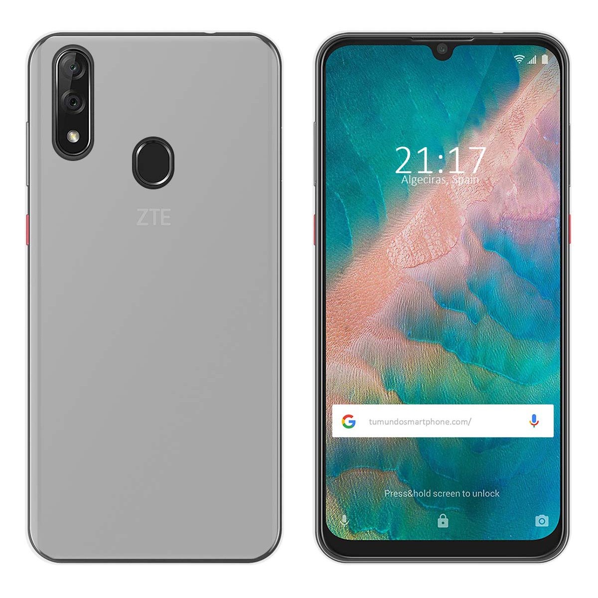 Funda Gel Tpu para Zte Blade V10 Color Transparente