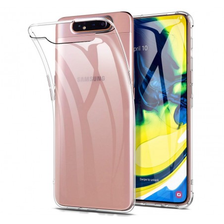 Funda Gel Tpu Fina Ultra-Thin 0,5mm Transparente para Samsung Galaxy A80