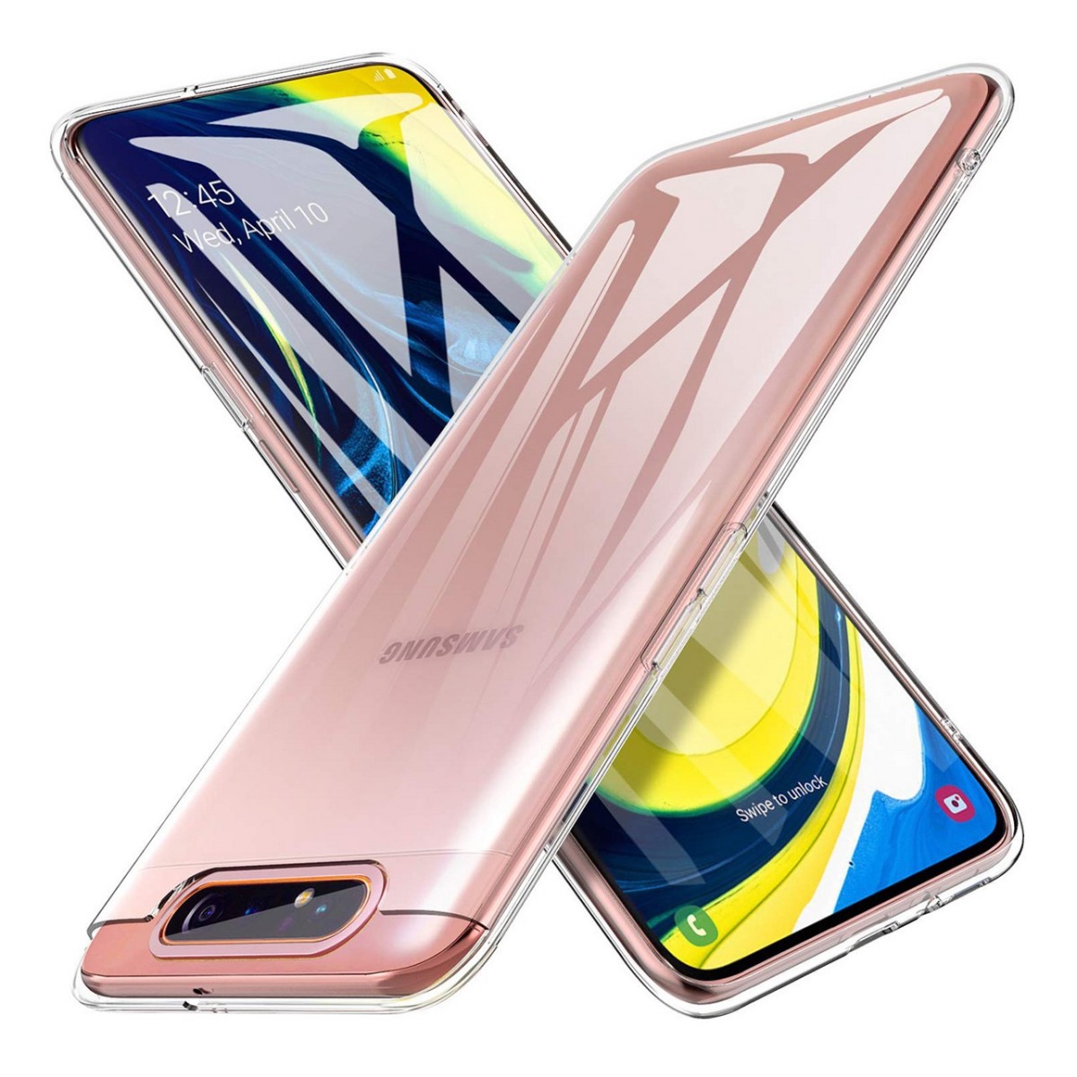 Funda Gel Tpu Fina Ultra-Thin 0,5mm Transparente para Samsung Galaxy A80