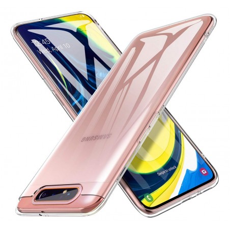 Funda Gel Tpu Fina Ultra-Thin 0,5mm Transparente para Samsung Galaxy A80