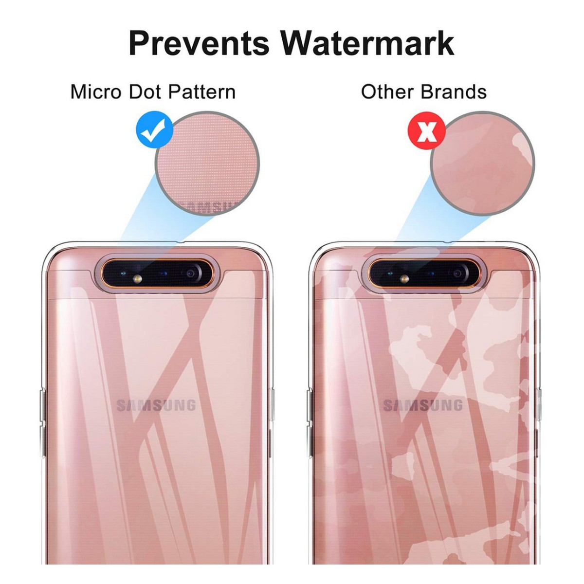 Funda Gel Tpu Fina Ultra-Thin 0,5mm Transparente para Samsung Galaxy A80