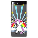 Funda Gel Transparente para Samsung Galaxy A80 diseño Unicornio Dibujos
