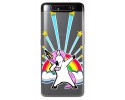 Funda Gel Transparente para Samsung Galaxy A80 diseño Unicornio Dibujos