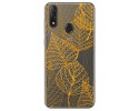 Funda Gel Transparente para Zte Blade V10 diseño Hojas Dibujos
