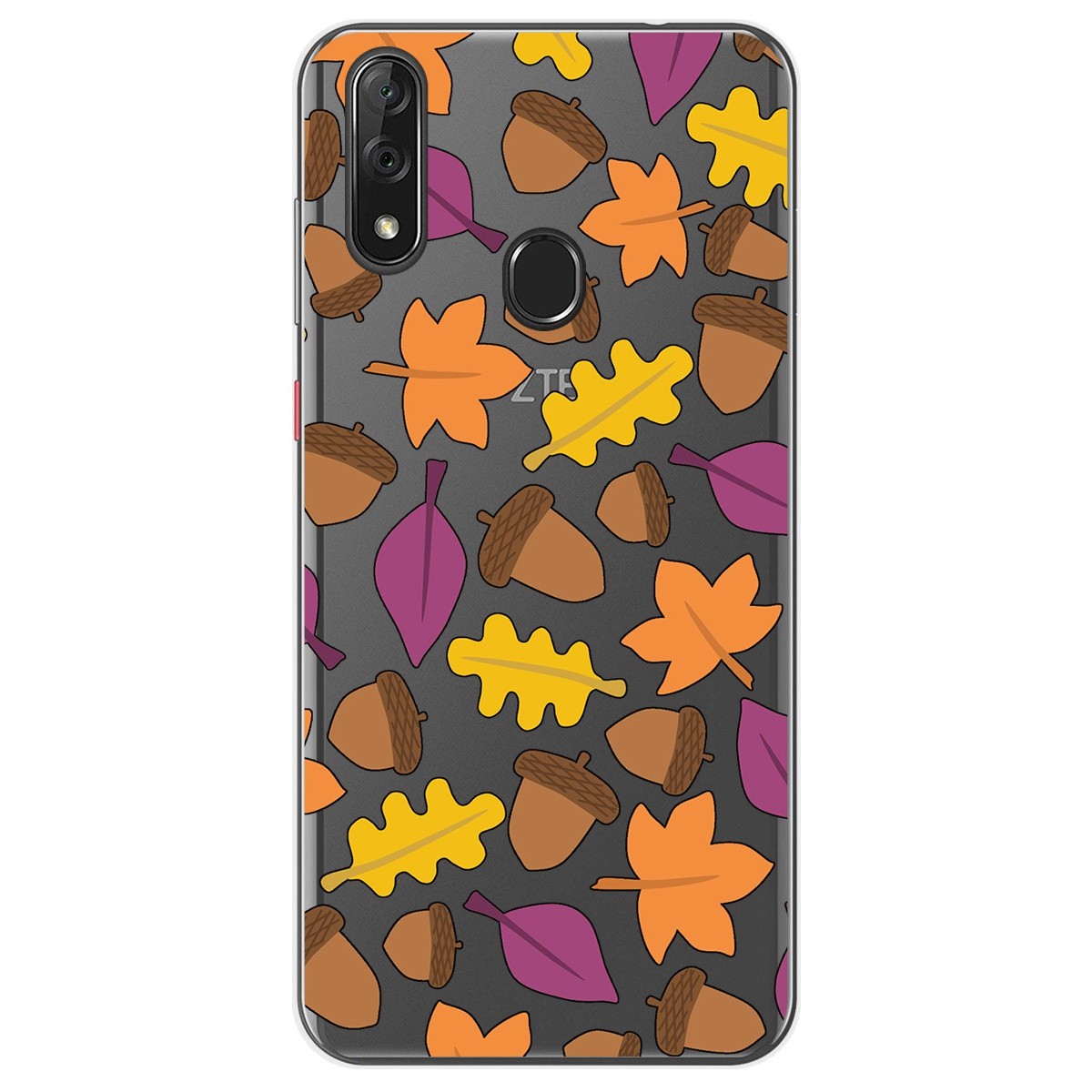 Funda Gel Transparente para Zte Blade V10 diseño Otoño Dibujos