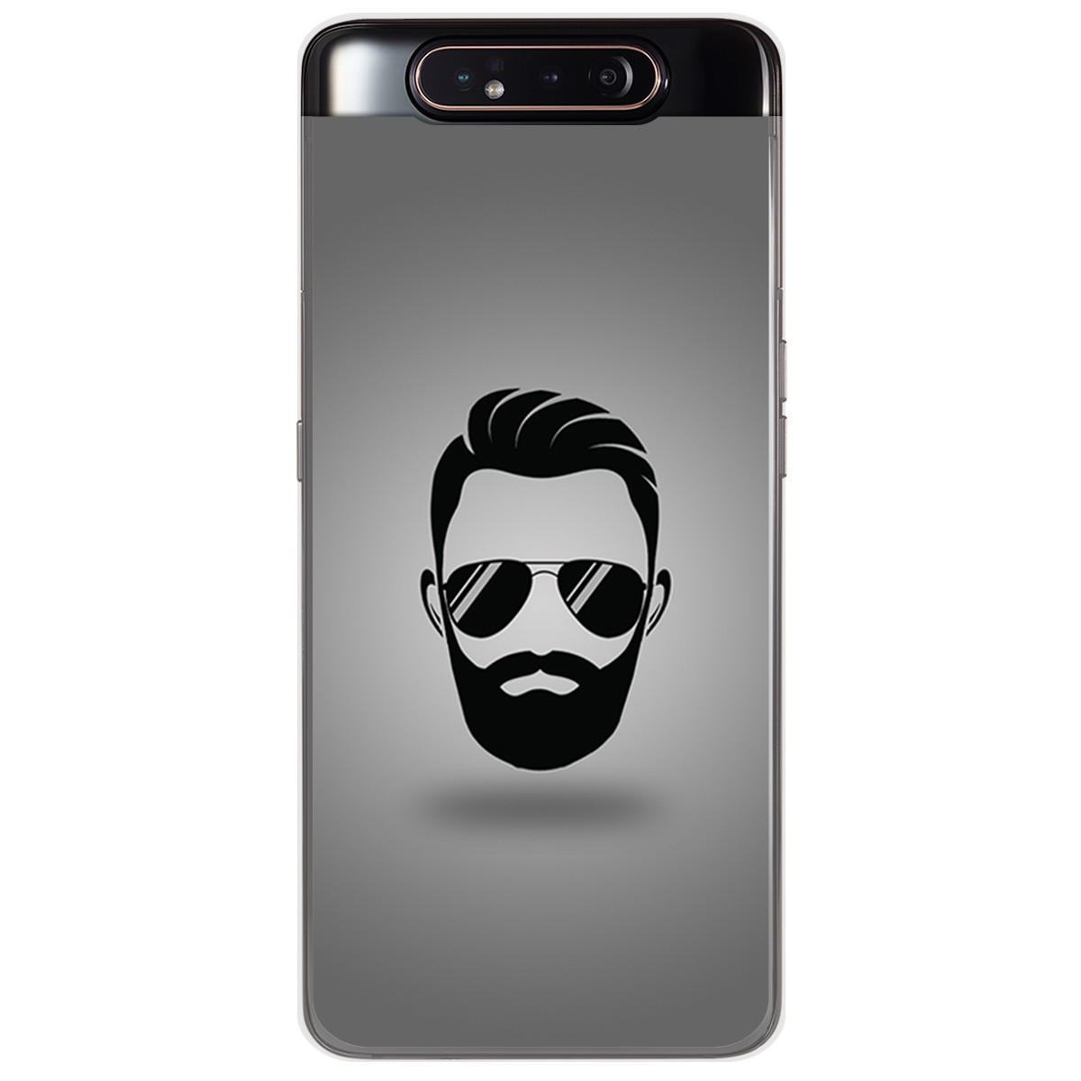 Funda Gel Tpu para Samsung Galaxy A80 diseño Barba Dibujos