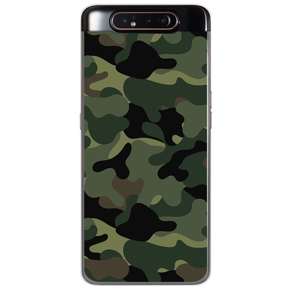 Funda Gel Tpu para Samsung Galaxy A80 diseño Camuflaje Dibujos