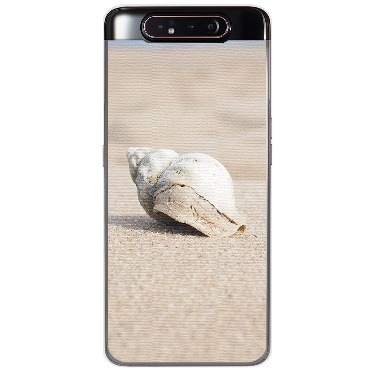 Funda Gel Tpu para Samsung Galaxy A80 diseño Concha Dibujos