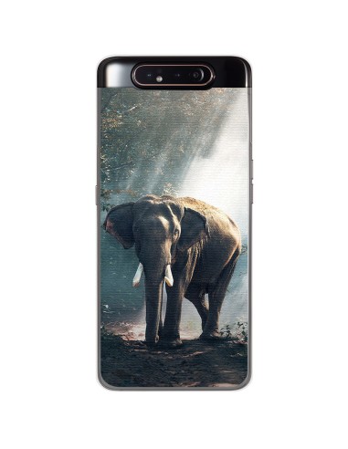 Funda Gel Tpu para Samsung Galaxy A80 diseño Elefante Dibujos
