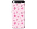 Funda Gel Tpu para Samsung Galaxy A80 diseño Flores Dibujos