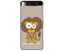 Funda Gel Tpu para Samsung Galaxy A80 diseño Leon Dibujos