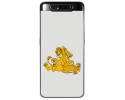 Funda Gel Tpu para Samsung Galaxy A80 diseño Leones Dibujos