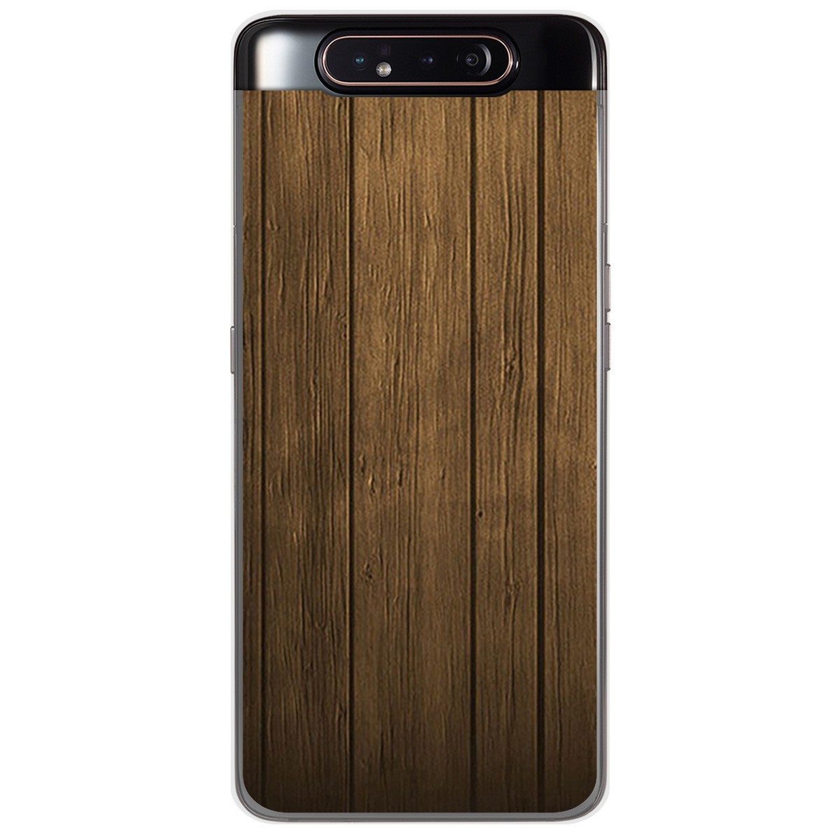 Funda Gel Tpu para Samsung Galaxy A80 diseño Madera Dibujos
