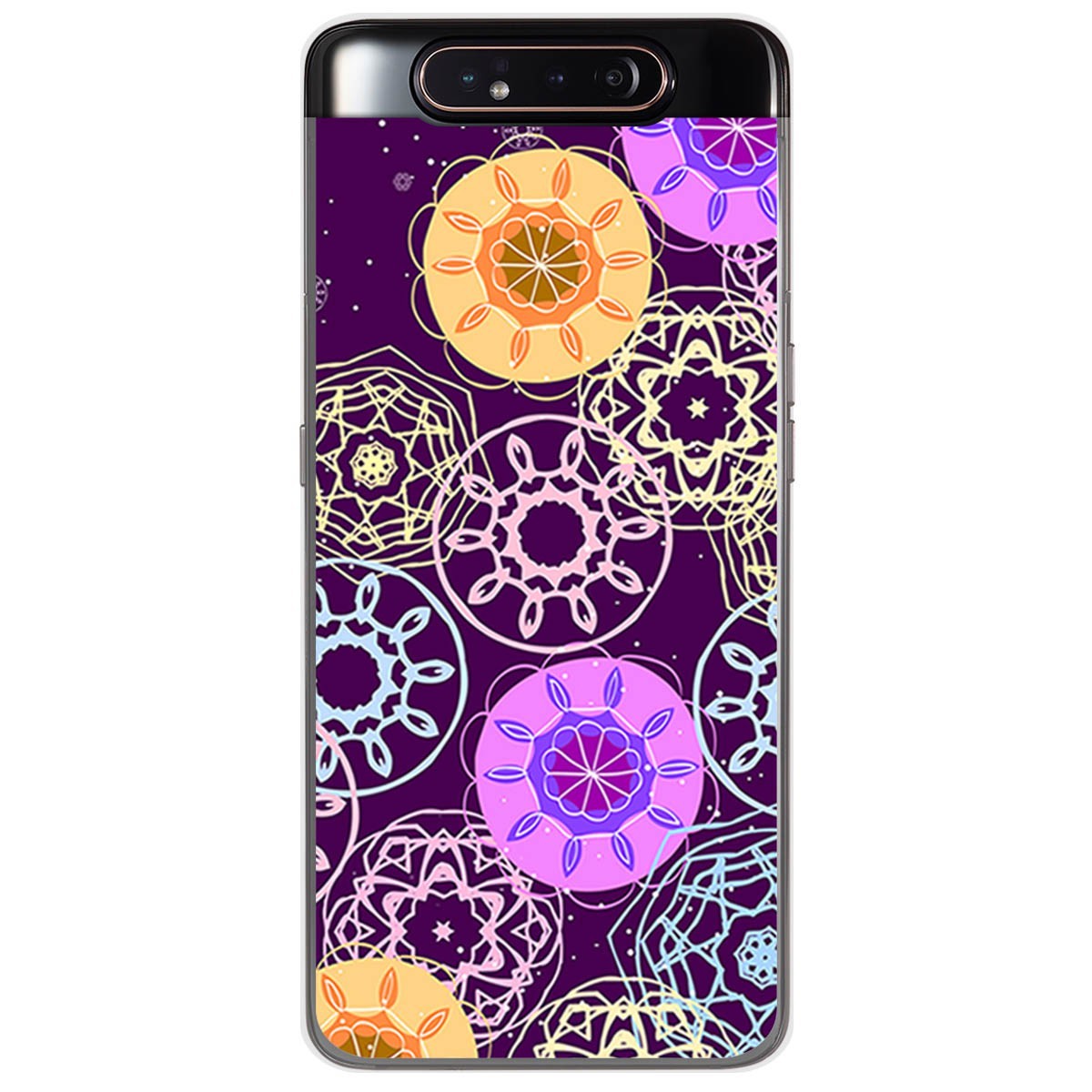 Funda Gel Tpu para Samsung Galaxy A80 diseño Radial Dibujos