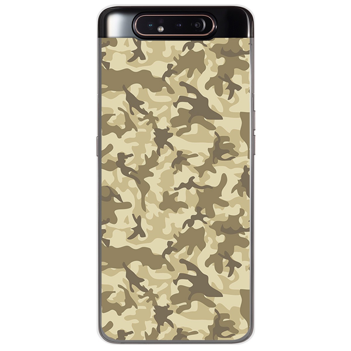 Funda Gel Tpu para Samsung Galaxy A80 diseño Sand Camuflaje Dibujos