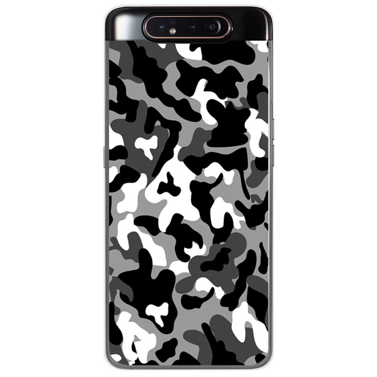 Funda Gel Tpu para Samsung Galaxy A80 diseño Snow Camuflaje Dibujos