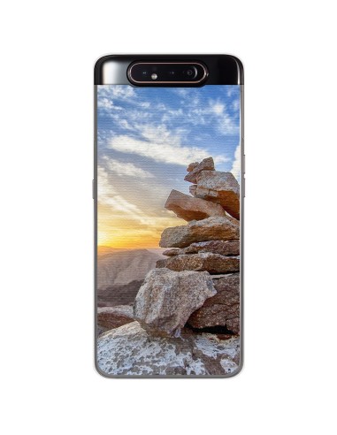 Funda Gel Tpu para Samsung Galaxy A80 diseño Sunset Dibujos