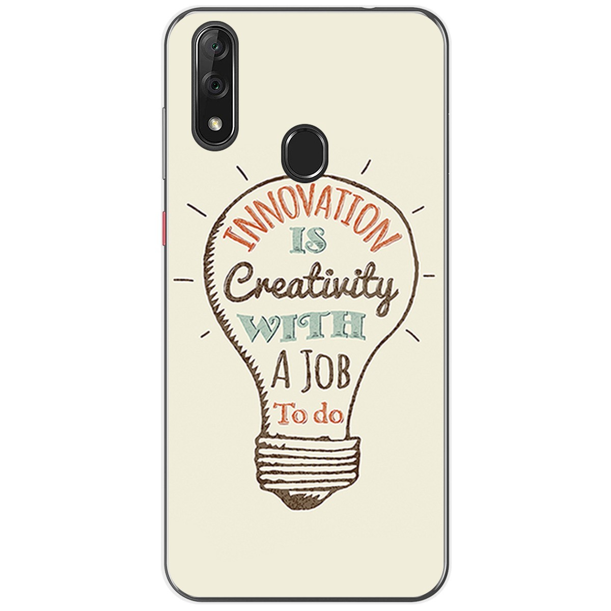 Funda Gel Tpu para Zte Blade V10 diseño Creativity Dibujos