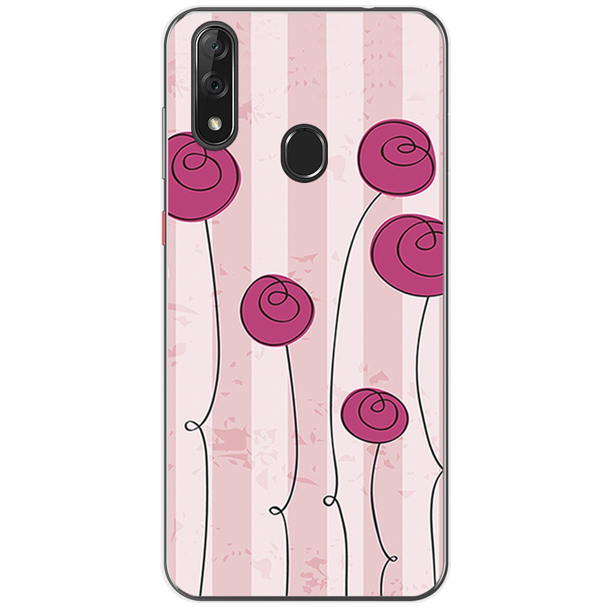 Funda Gel Tpu para Zte Blade V10 diseño Flores Vintage Dibujos