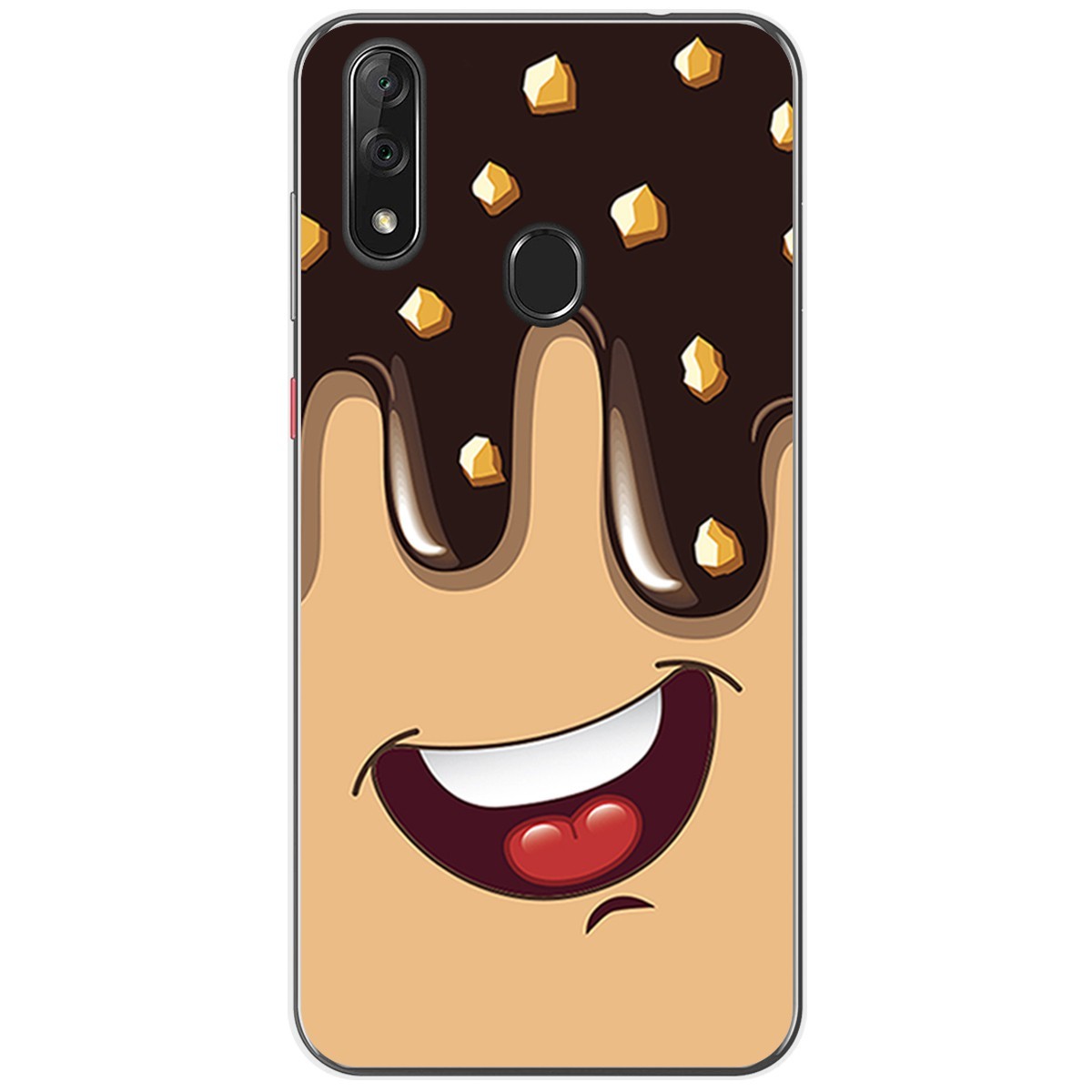 Funda Gel Tpu para Zte Blade V10 diseño Helado Chocolate Dibujos