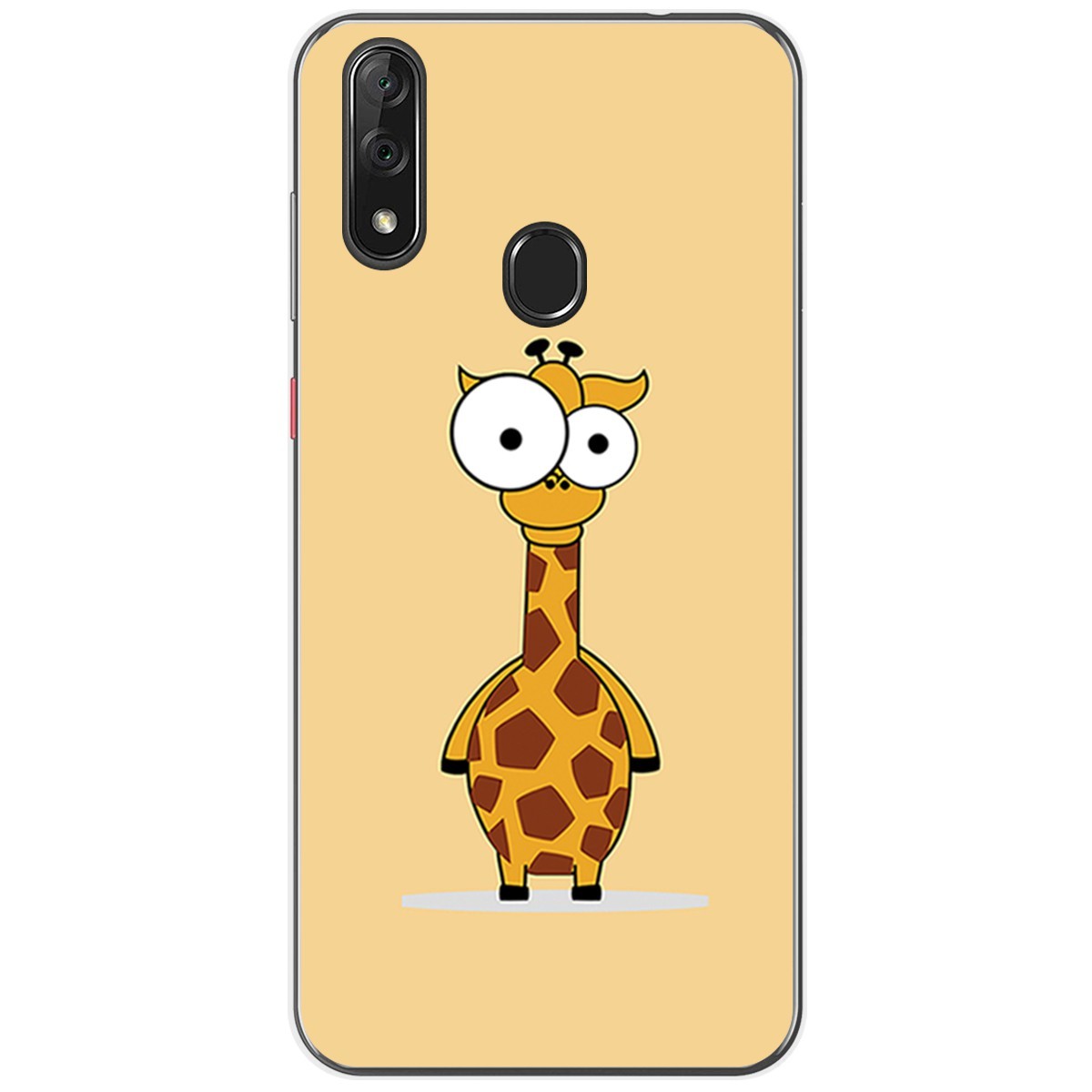 Funda Gel Tpu para Zte Blade V10 diseño Jirafa Dibujos