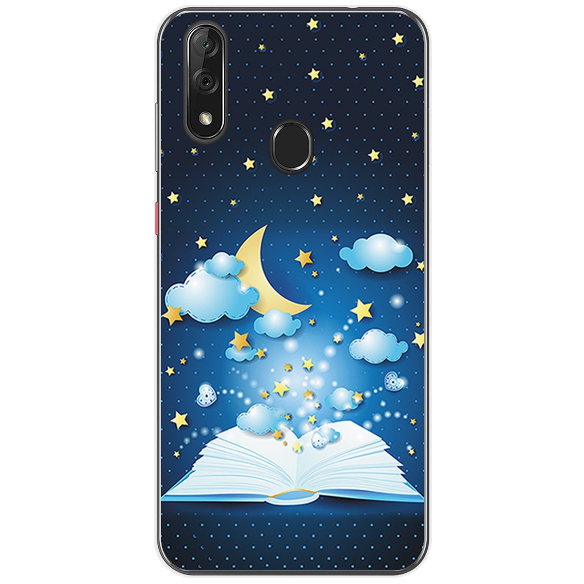 Funda Gel Tpu para Zte Blade V10 diseño Libro Cuentos Dibujos