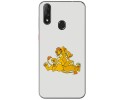 Funda Gel Tpu para Zte Blade V10 diseño Leones Dibujos