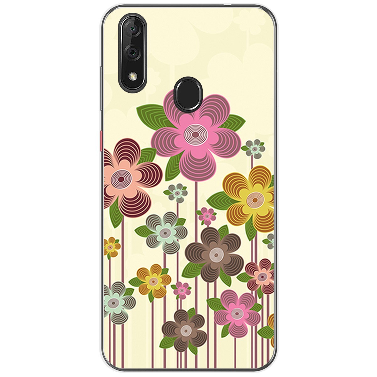 Funda Gel Tpu para Zte Blade V10 diseño Primavera En Flor Dibujos