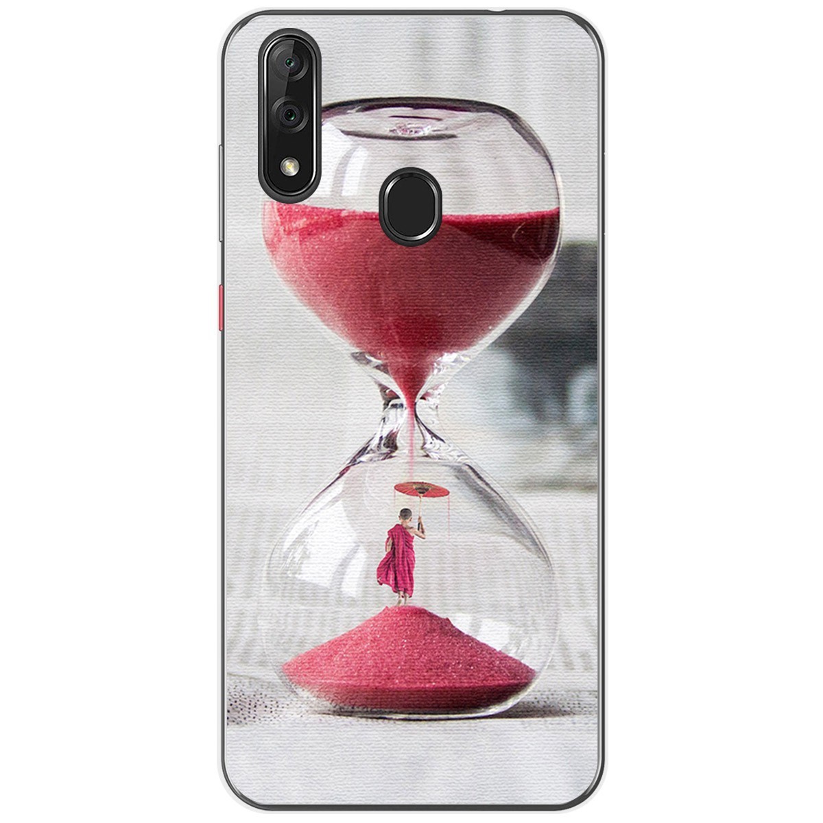 Funda Gel Tpu para Zte Blade V10 diseño Reloj Dibujos