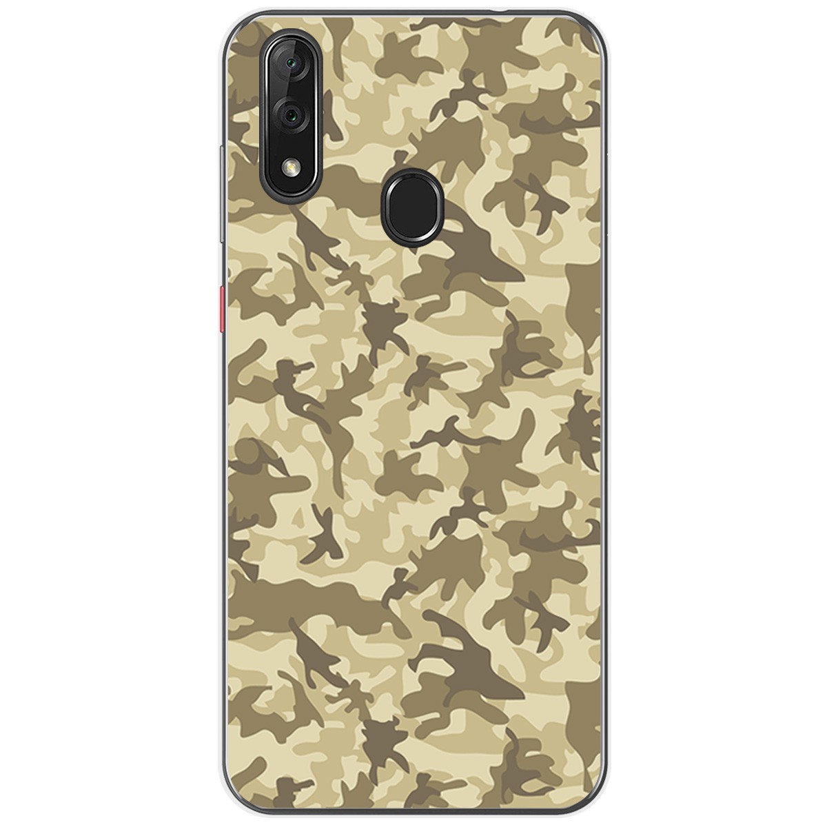 Funda Gel Tpu para Zte Blade V10 diseño Sand Camuflaje Dibujos