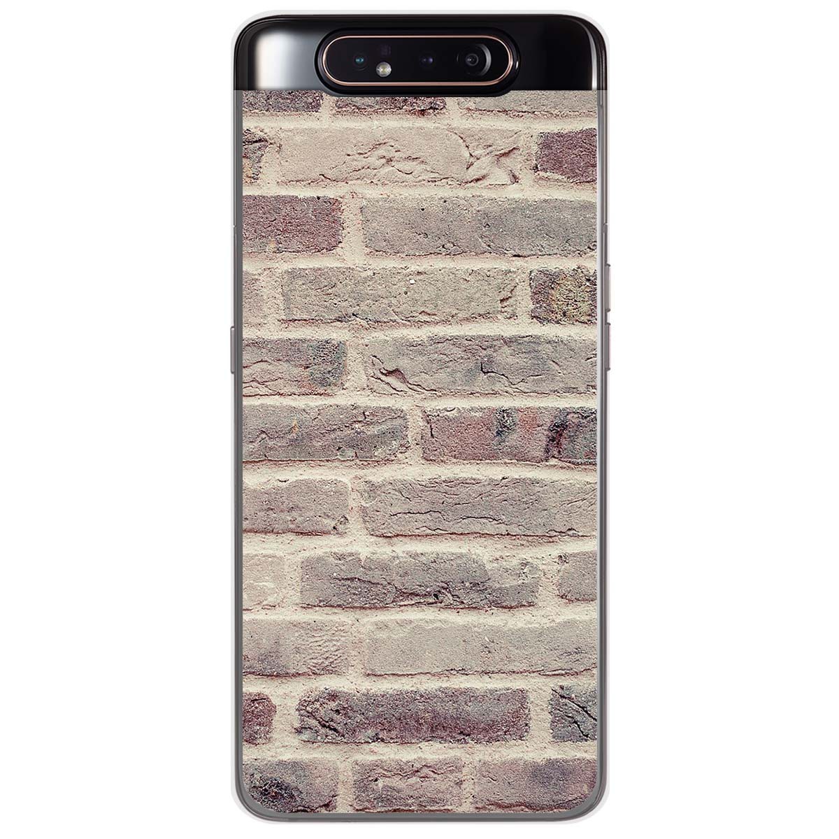 Funda Gel Tpu para Samsung Galaxy A80 diseño Ladrillo 01 Dibujos