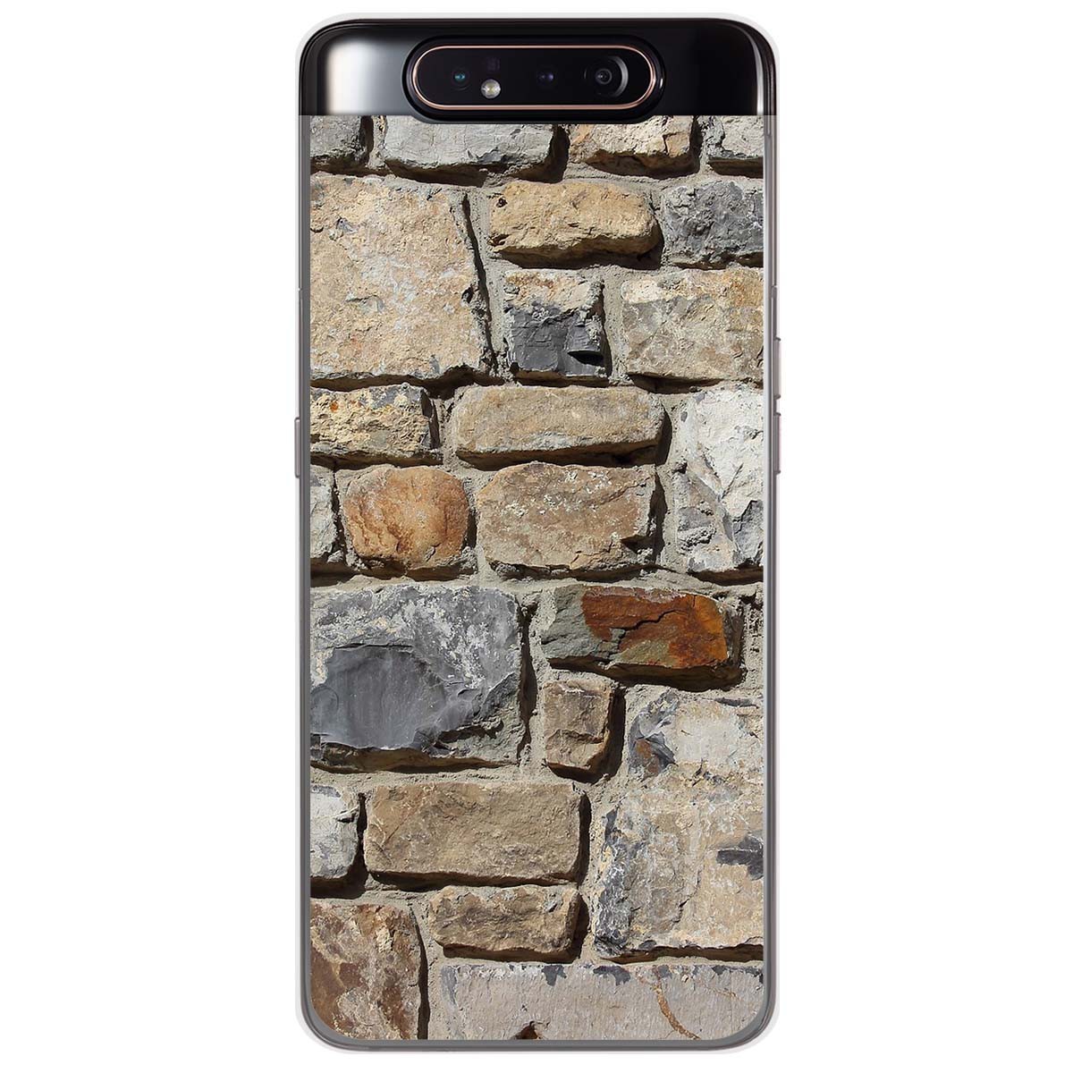 Funda Gel Tpu para Samsung Galaxy A80 diseño Ladrillo 03 Dibujos