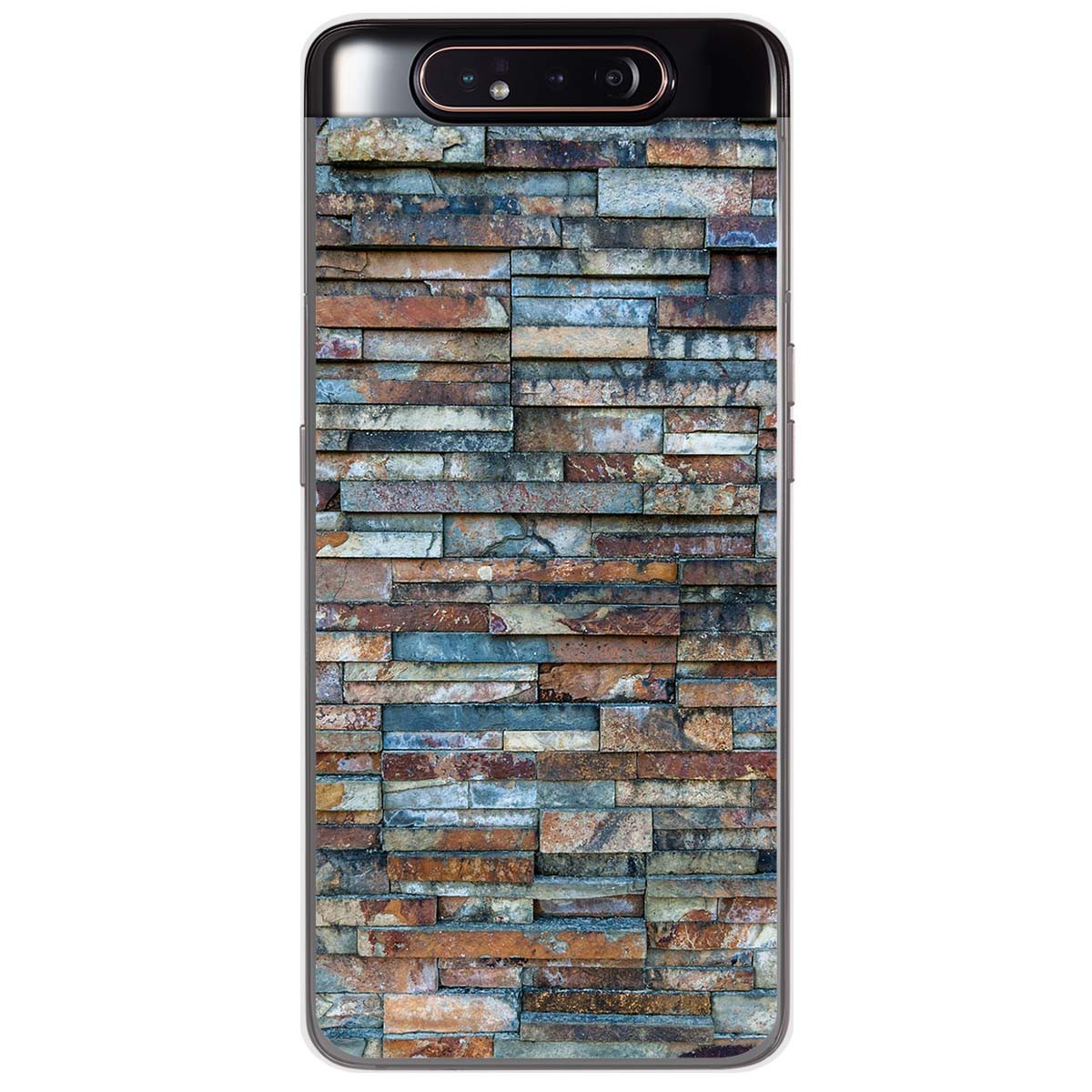 Funda Gel Tpu para Samsung Galaxy A80 diseño Ladrillo 05 Dibujos