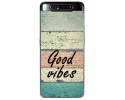 Funda Gel Tpu para Samsung Galaxy A80 diseño Madera 01 Dibujos