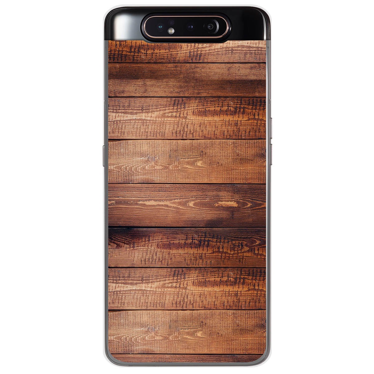 Funda Gel Tpu para Samsung Galaxy A80 diseño Madera 02 Dibujos