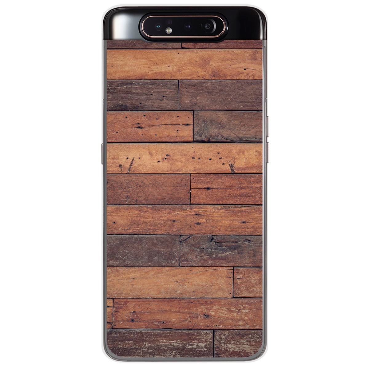 Funda Gel Tpu para Samsung Galaxy A80 diseño Madera 03 Dibujos