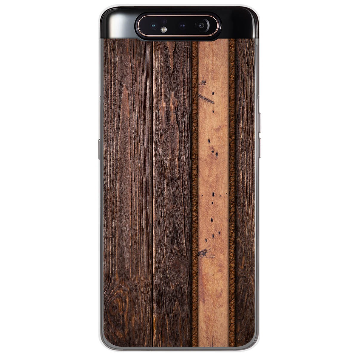 Funda Gel Tpu para Samsung Galaxy A80 diseño Madera 05 Dibujos