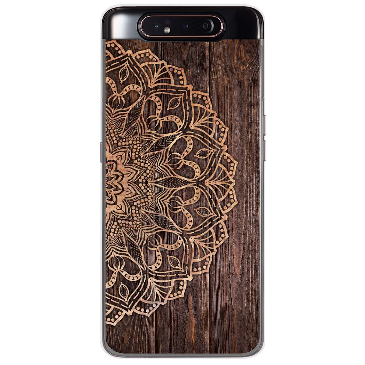 Funda Gel Tpu para Samsung Galaxy A80 diseño Madera 06 Dibujos