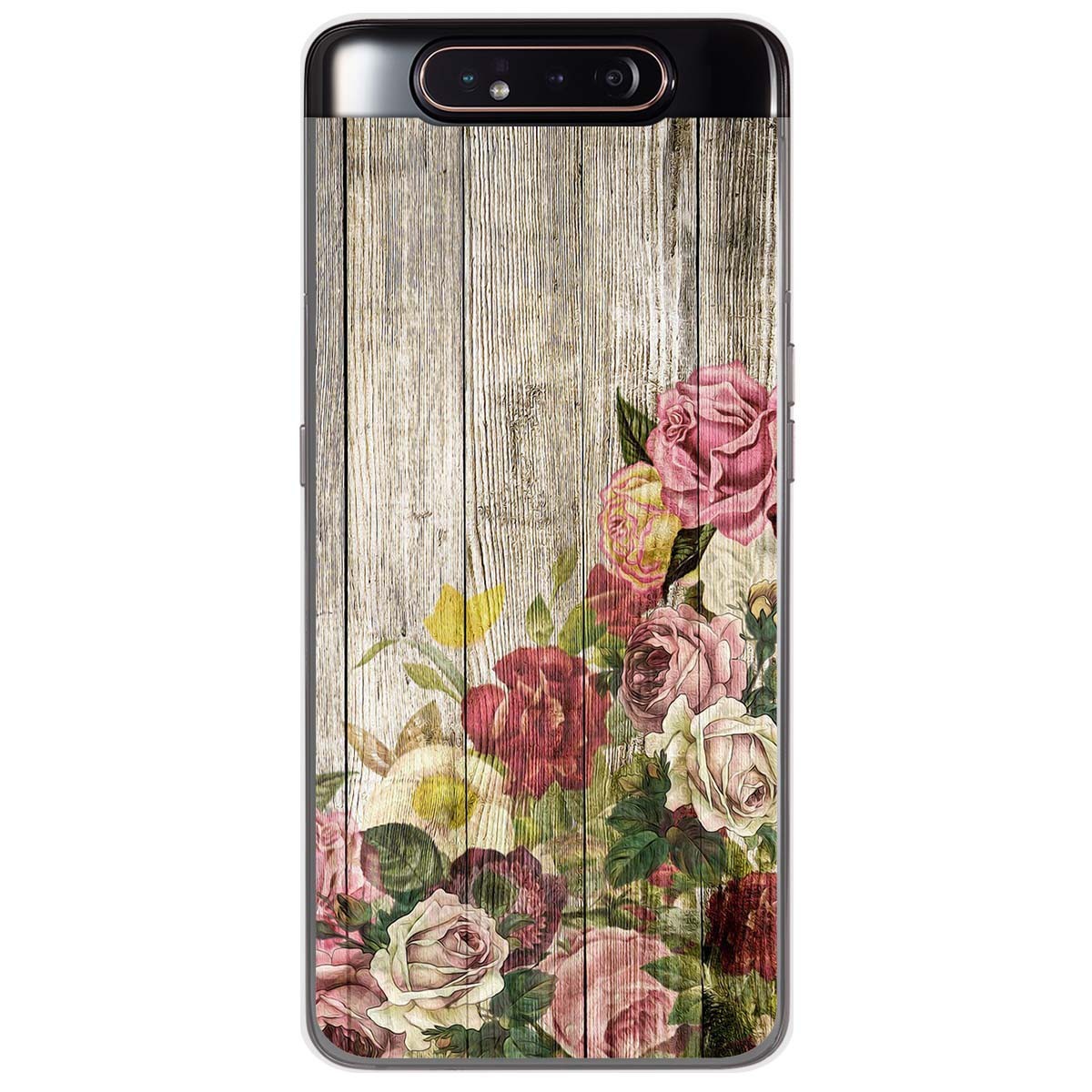 Funda Gel Tpu para Samsung Galaxy A80 diseño Madera 08 Dibujos