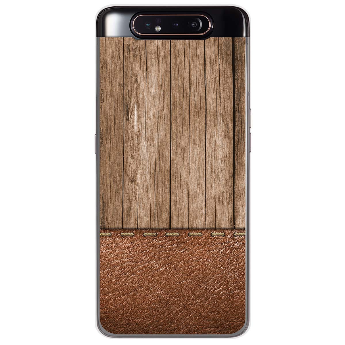 Funda Gel Tpu para Samsung Galaxy A80 diseño Madera 09 Dibujos